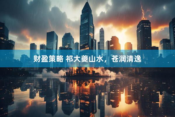 财盈策略 祁大夔山水，苍润清逸