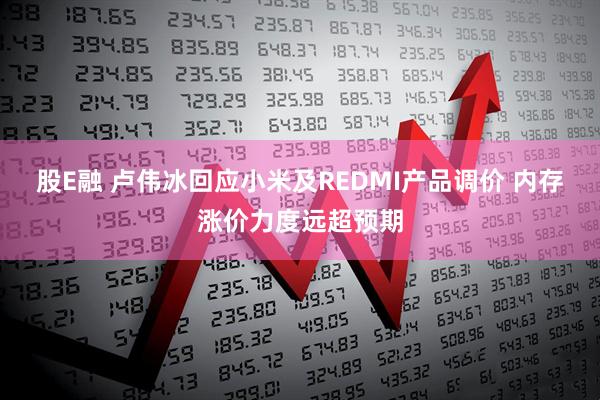 股E融 卢伟冰回应小米及REDMI产品调价 内存涨价力度远超预期